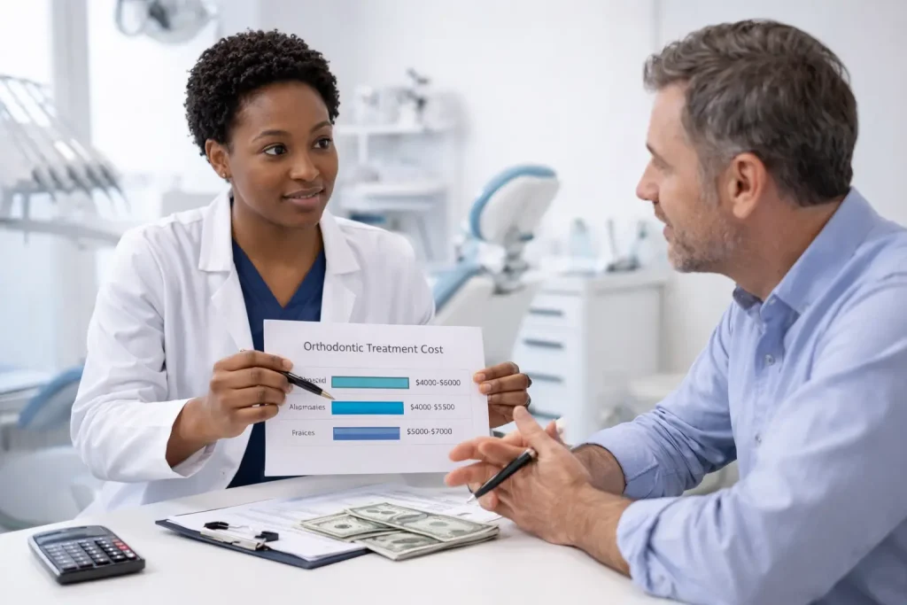 Orthodontic consultation on treatment costs