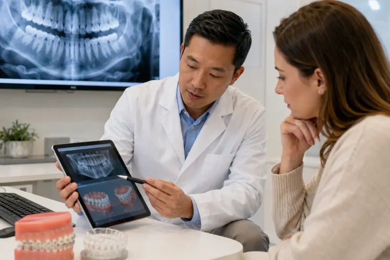 Dental consultation in a bright office