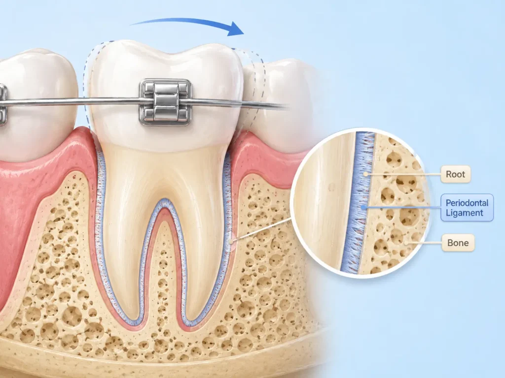 Orthodontic Tooth Movement Diagram
